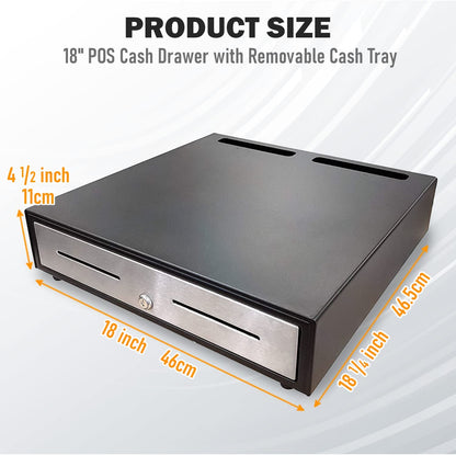 The Heavy Duty Cash Drawer offers both security and efficiency, making it an ideal addition to your point of sale system.